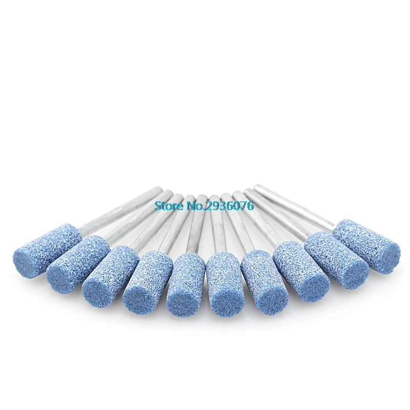 

10Pcs/set Cylinder Shape 8.0mm Abrasive Stone Points Rotary Tool Electric Grinding Polishing Head Wheel