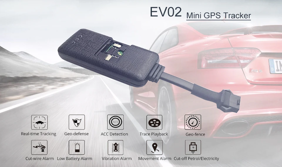 WanWayTech gps трекер EV02 устройство положения автомобиля сигнализация защита с gps отслеживанием платформы для автомобиля мотоцикла грузовика