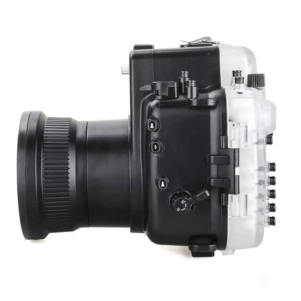  Meikon Diving Equipment 60m/195ft Underwater Camera Housing Case for Nikon D800Camera Waterproof Ba