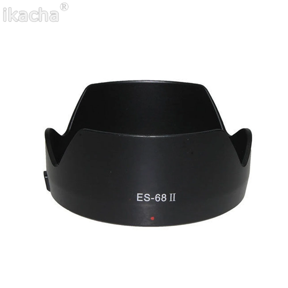 

Black ES-68 II ES68 Bayonet Mount Lens Hood For Canon EF 50mm f/1.8 STM Lens Petal Camera