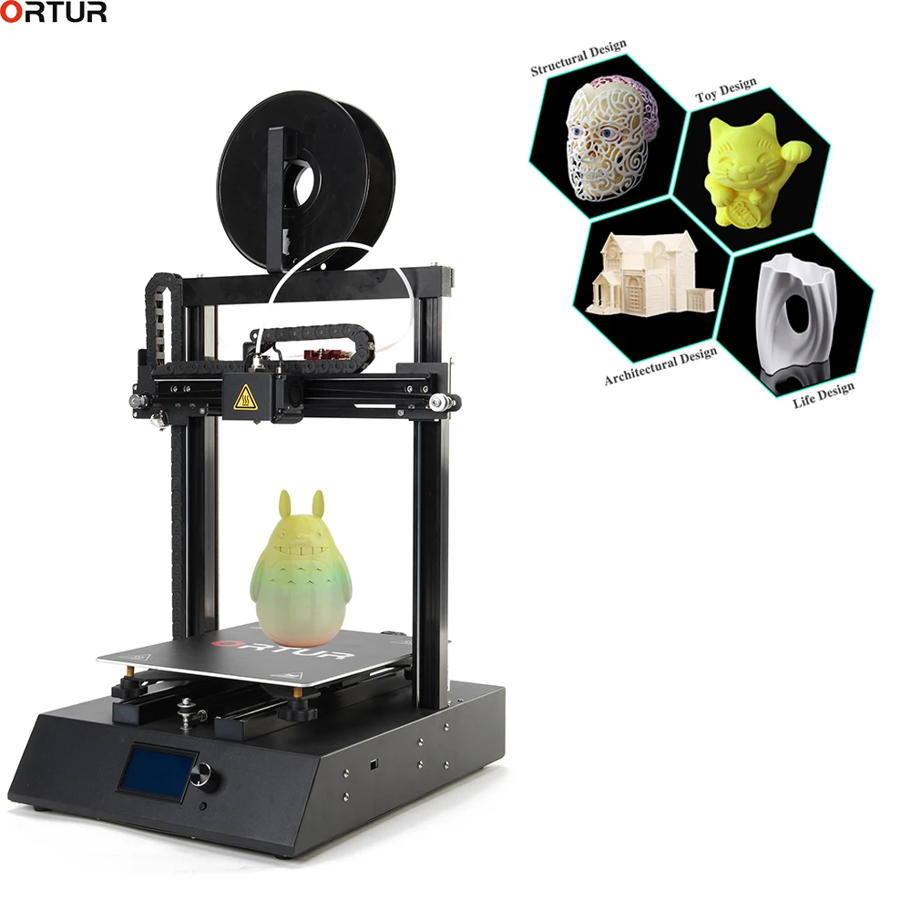 

New Promotion Hot Sale 3D Printer Ortur Desktop FDM 3D Printer with Magnetic Pad +Removable Carbon Steel Platform High Precision