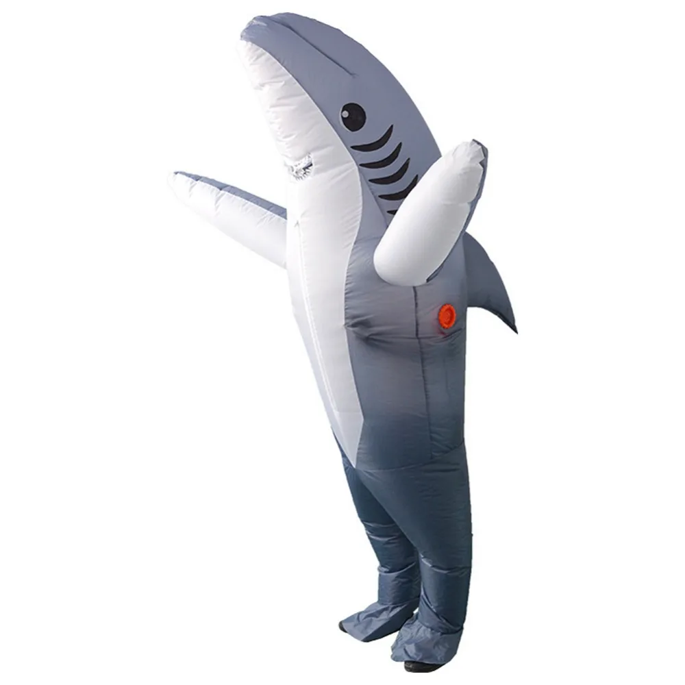 Inflatable Shark Costume Suit Adults Halloween Costumes Party Jumpsuits ...