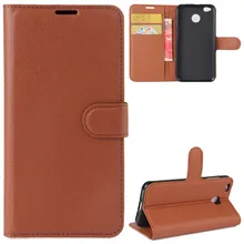 For Xiaomi Redmi 4X YINGHUI Magnetic Wallet Leather Phone Case Lichi Skin Cover Cases Mobile Phone Holster Bag Accessories