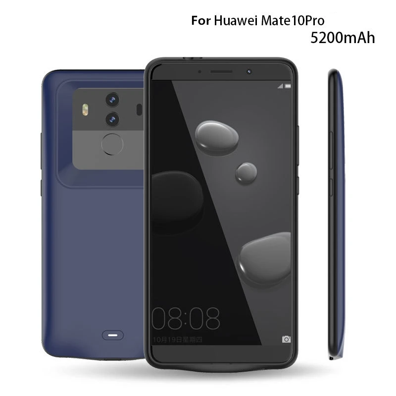 5200 мАч для huawei mate 10 pro, чехол для аккумулятора, подставка для смартфона, чехол для зарядного устройства, внешний аккумулятор для huawei mate 10 pro, чехол для аккумулятора - Цвет: blue