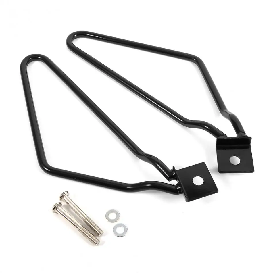 

Car-Styling TOPS 2x Motorcycle Saddlebags Mount Brackets Support Black for Harley Davidson Xl883 Motorcycle Saddlebags Bracket