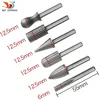 6pcs Carbide Cutter Rotary Burr Set CNC Engraving Bit Rotary File Bur Burr Grinding Shank 6mm 1/4