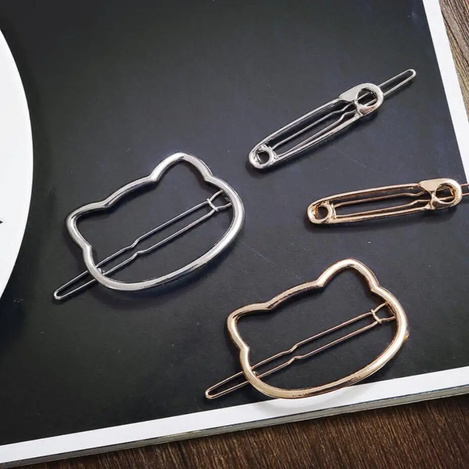 2pcs/set European and American Popular Novelty Women Hair Clip