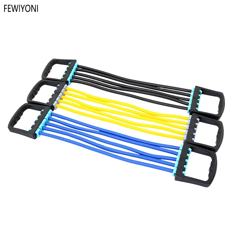 

FEWIYONI Multi-function rubber rally Latex puller Removable chest expander Yoga supplies Multi-function pull rope
