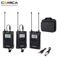 Wireless Camera Microphone Comica WM100 PLUS Dual Lavalier Lapel Mic System for Canon Nikon Fuji Cameras,Camcorder,Smartphone Wireless Camera Microphone Comica WM100 PLUS Dual Lavalier Lapel Mic System for Canon Nikon Fuji Cameras,Camcorder,Smartphone