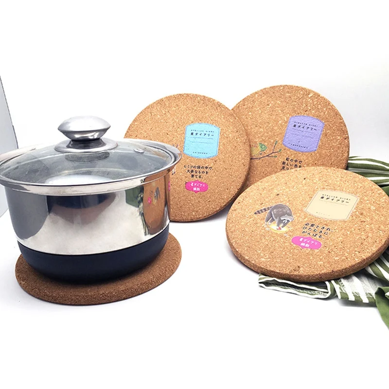 1 Pcs Wood Heat Resistant Pads Pan Pot Coffee Cup Mat Holder Kitchen