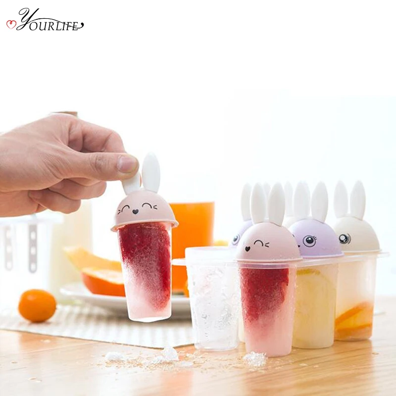 

OYOURLIFE 1pc Household DIY Ice Cream Tools Cartoon Popsicle Box Ice Cream Makers Jelly Pudding Lolly Mould