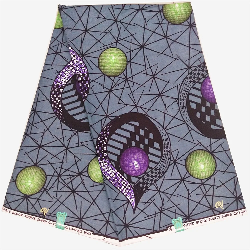 

Veritable Wax African Ankara Fabric 6 Yards/Piece Veritable real Wax African Fabric Batik For Women A1112