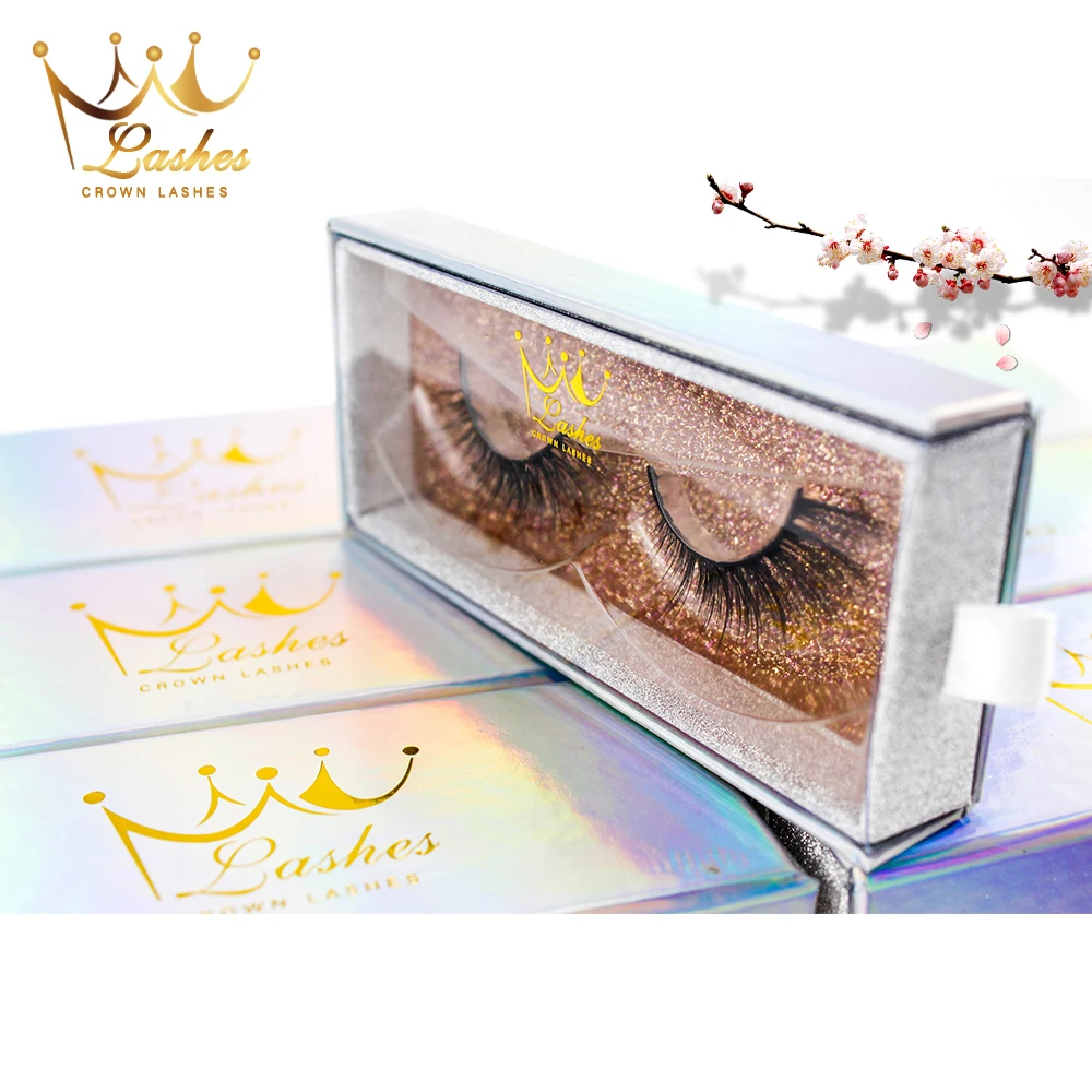 Накладные ресницы Crown Lashes 3d из искусственного меха норки Индивидуальные в