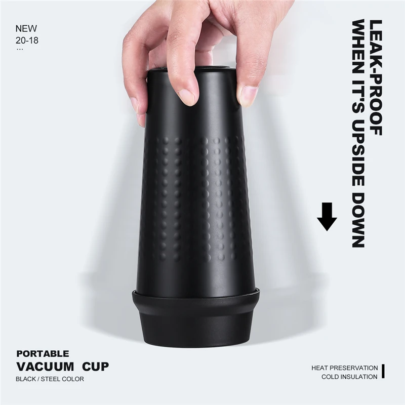 ONEISALL 330ml Thermos Cup Leakproof Vaccum Flasks Thermos Bottle Insulated Coffee Mug For Car Office Portable Thermal Mug Water