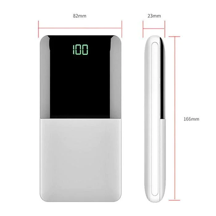 20000 mah 2 USB power Bank Внешний аккумулятор Комплект для зарядки портативное зарядное