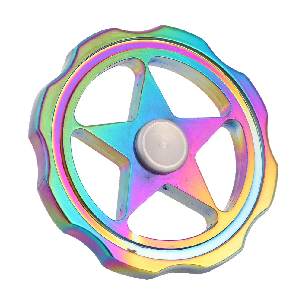 

1PC  New Arrival Rainbow Star Finger Spinner Finger Gyro EDC Focus Fidget Toy