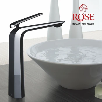 

ROSE basin mixer, tall, brass faucet sink mixer, Chrome mixer tap aerator, black faucet R1311H