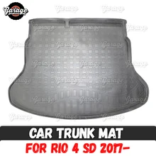 Коврик для багажника автомобиля для Kia Rio 4 SD-аксессуары для защиты ковра, напольного покрытия заднего багажа, автомобильный Стайлинг