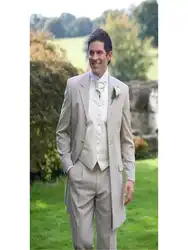 Новая распродажа, новый мужской костюм на плоской подошве, фрак, костюмы из 3 предметов, жилет для свадьбы с лацканами прямоугольной формы