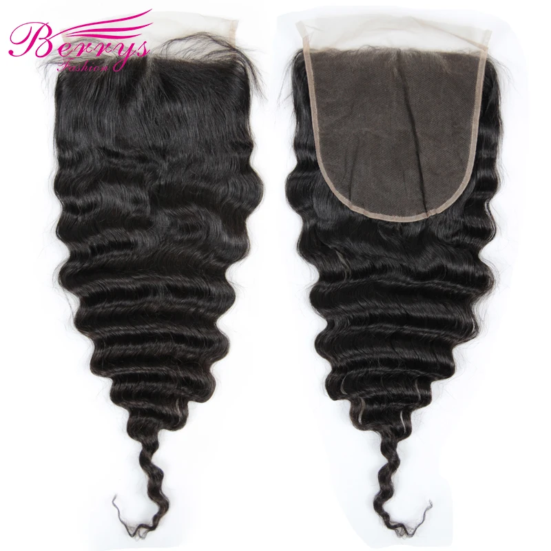 

[Berrys Fashion] 7x7 Lace Closure Loose Wave Brazilian Virgin Hair Prepluncked Closure Unprocessed Human Hair Extensions