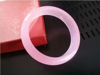 

Beautiful Genuine natural pink jades bangle Bracelet 55-57MM+box>>Selling Girls jades bracelet free shipping