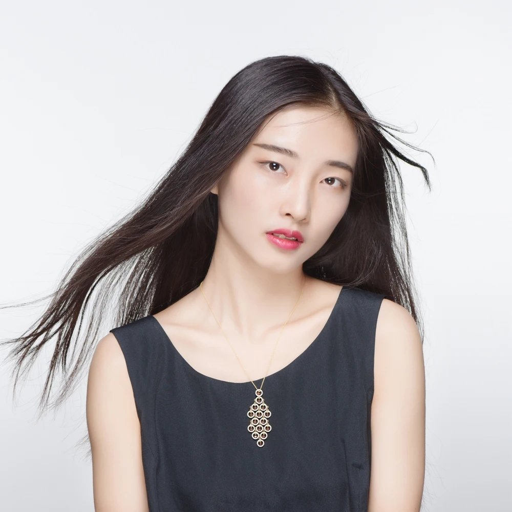 Женская винтажная Подвеска из серебра 925 пробы с красным цирконием|pendant for necklace|fine