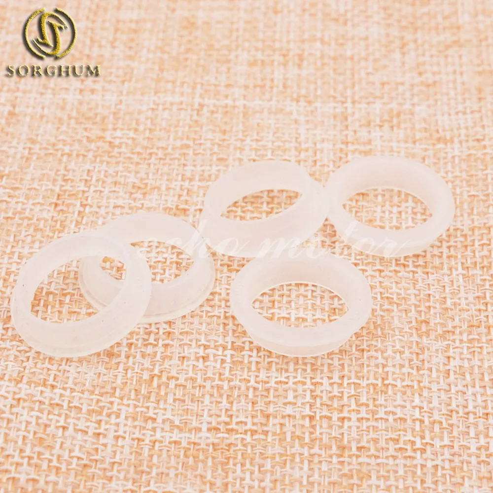 5pcs White PDC Rubber Ring For GM Chrysler Peugeot BMW Buick Parking Sensor Bumper Object Sensor 9663821577 9196705 25961317 etc