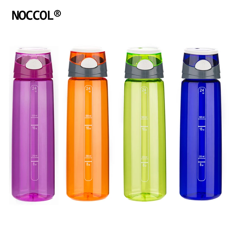 

NOCCOL 700ml New BRA Free Sports Water Bottle Eco Friendly Plastic Kettle Drinkware High Quality Heath Travel Outdoors Bottles