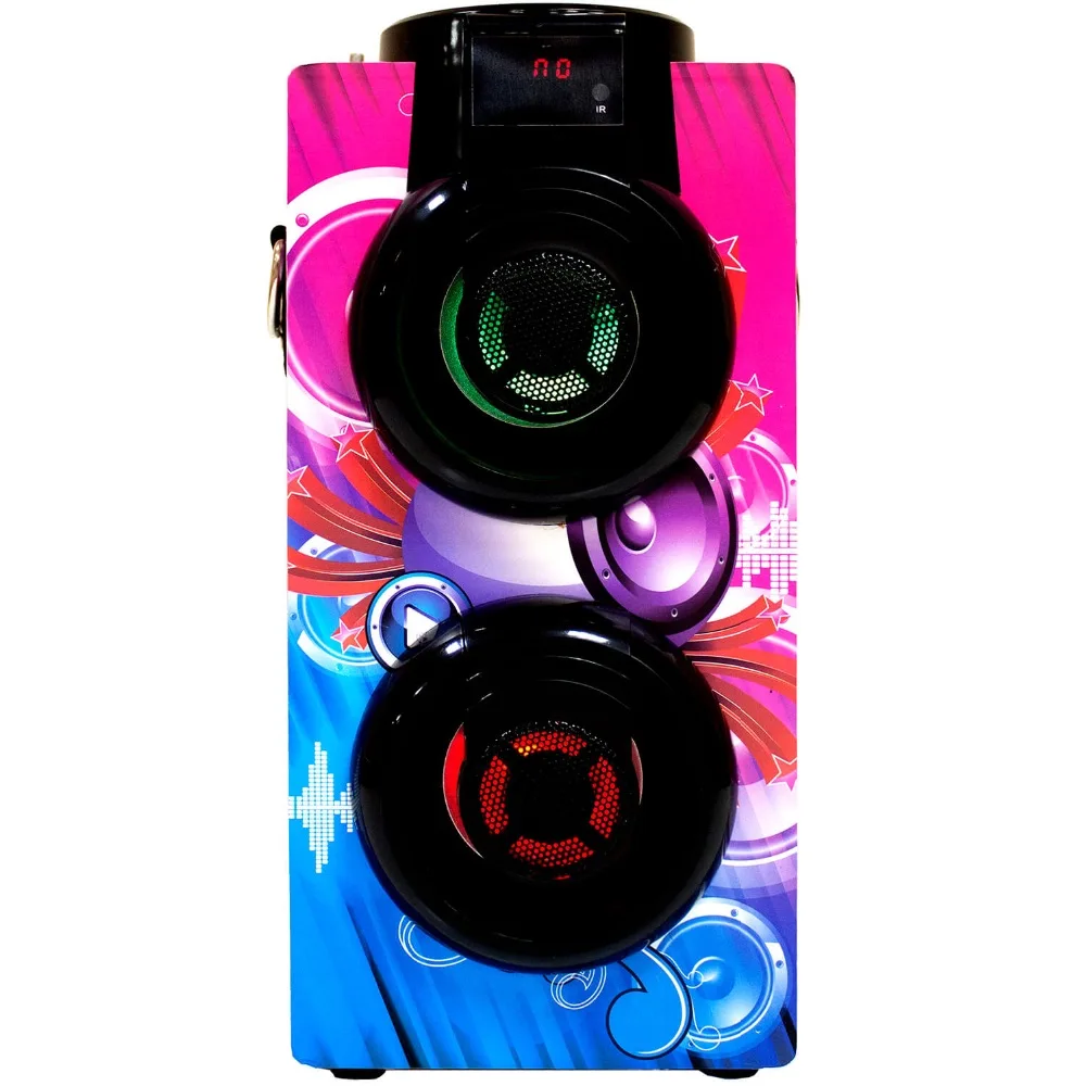 Bluetooth Speaker Powerful Portable Large Power 20W MP3 / Radio / USB with Led Light Cheap Control Knob