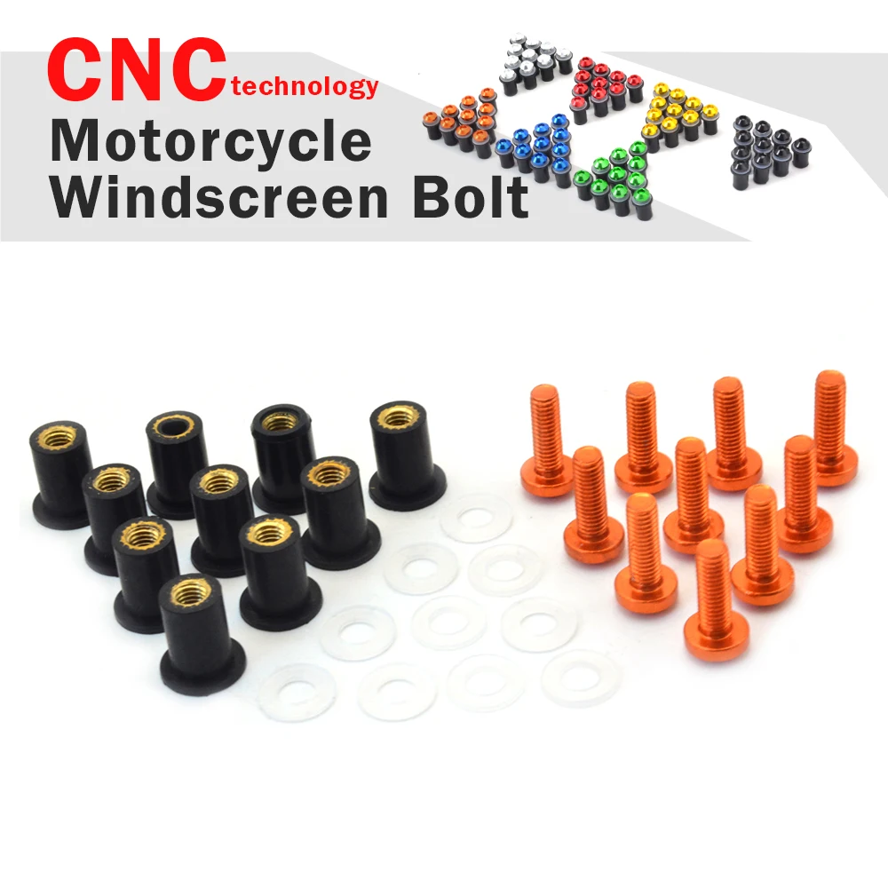

10pcs M5 CNC motorcycle windshield screws motorbike swingarm spools slider stand bolts FOR FOR Honda MSX125 msx 125 GW250