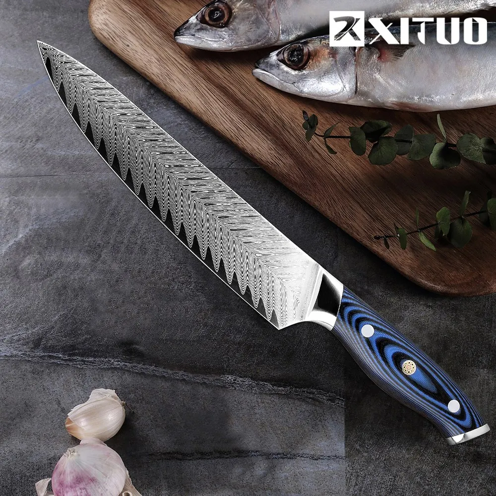 Buy XITUO Pro Chef Knife Japanese Damascus AUS10 Steel
