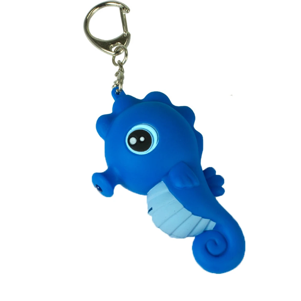 

Cute Octopus Shark Sea Horse Cell Phone Car Keychain Pendant Handbag Light Gift