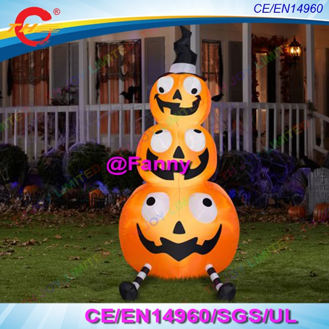 3m4m6m ghost pumpkin halloween decorations led lights inflatable halloween pumpkin outdoor halloween