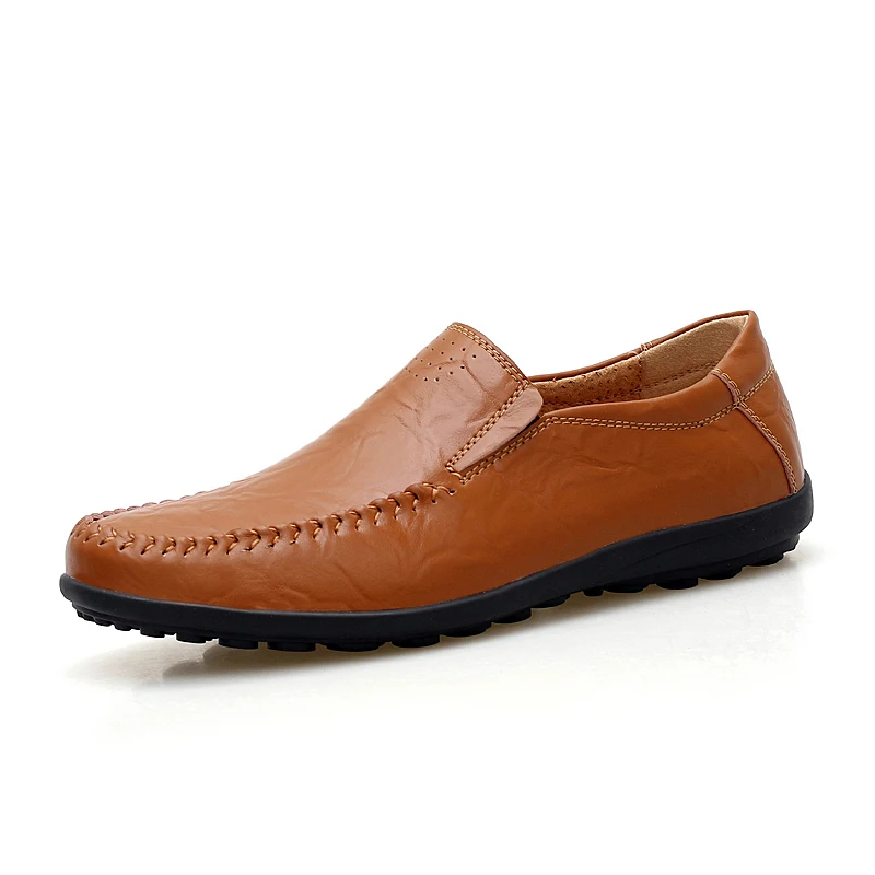 Jkpudun итальянская повседневные мужские туфли из брендовой натуральной кожи мужские лоферы Роскошные Мокасины; удобные; дышащие слипоны; водонепроницаемые мокасины; Для мужчин