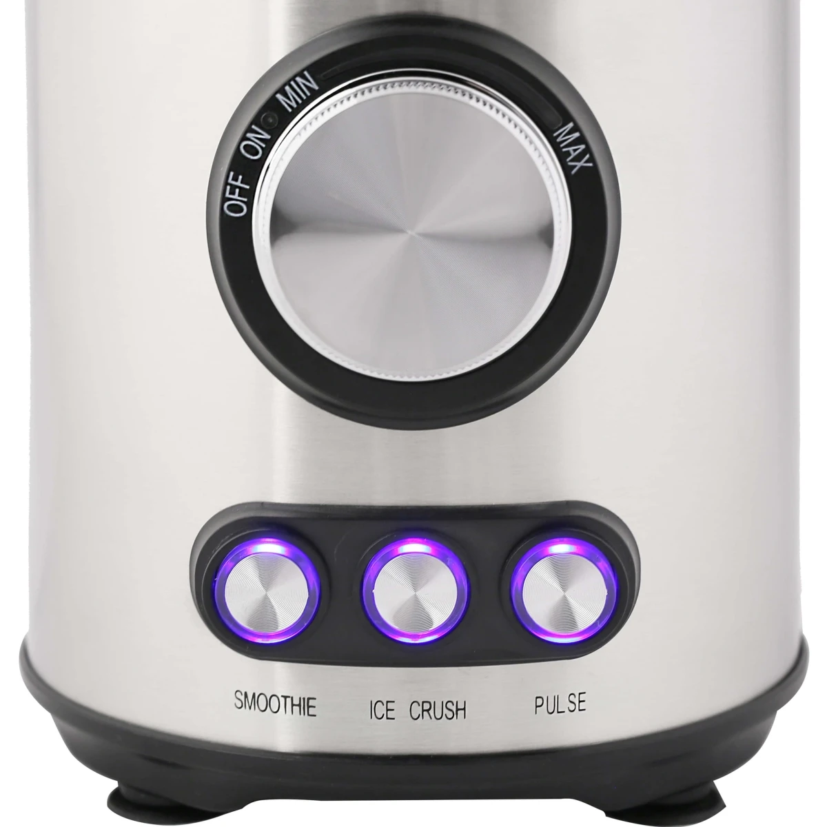 Блендер GEMLUX GL-BL-899 (Мощность 800 Вт, объем 1.5 л, 3 режима работы, 1 стеклянный стакан с крышкой и мерным колпачком, материал корпуса - нерж сталь)