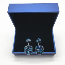 MS Betti Zhefanku весенние уникальные дизайнерские женские круглые Макси серьги-гвоздики с кристаллами Swarovski для graduataion Вечерние