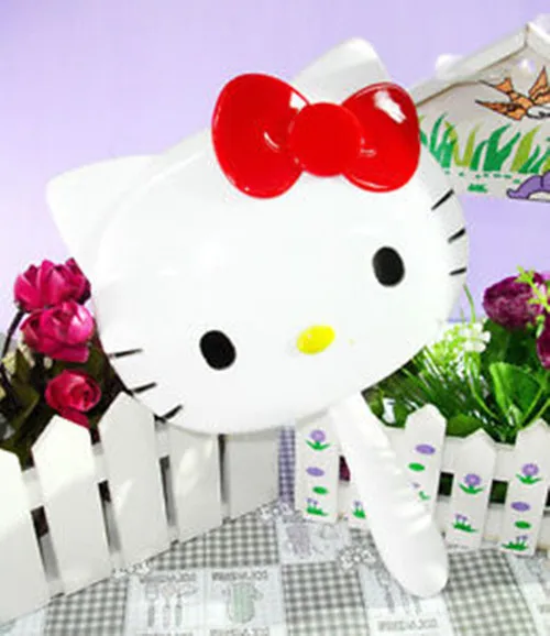 

Xingkings New Hello kitty Mirror Cartoon Make Up Hand Mirror KX-2908