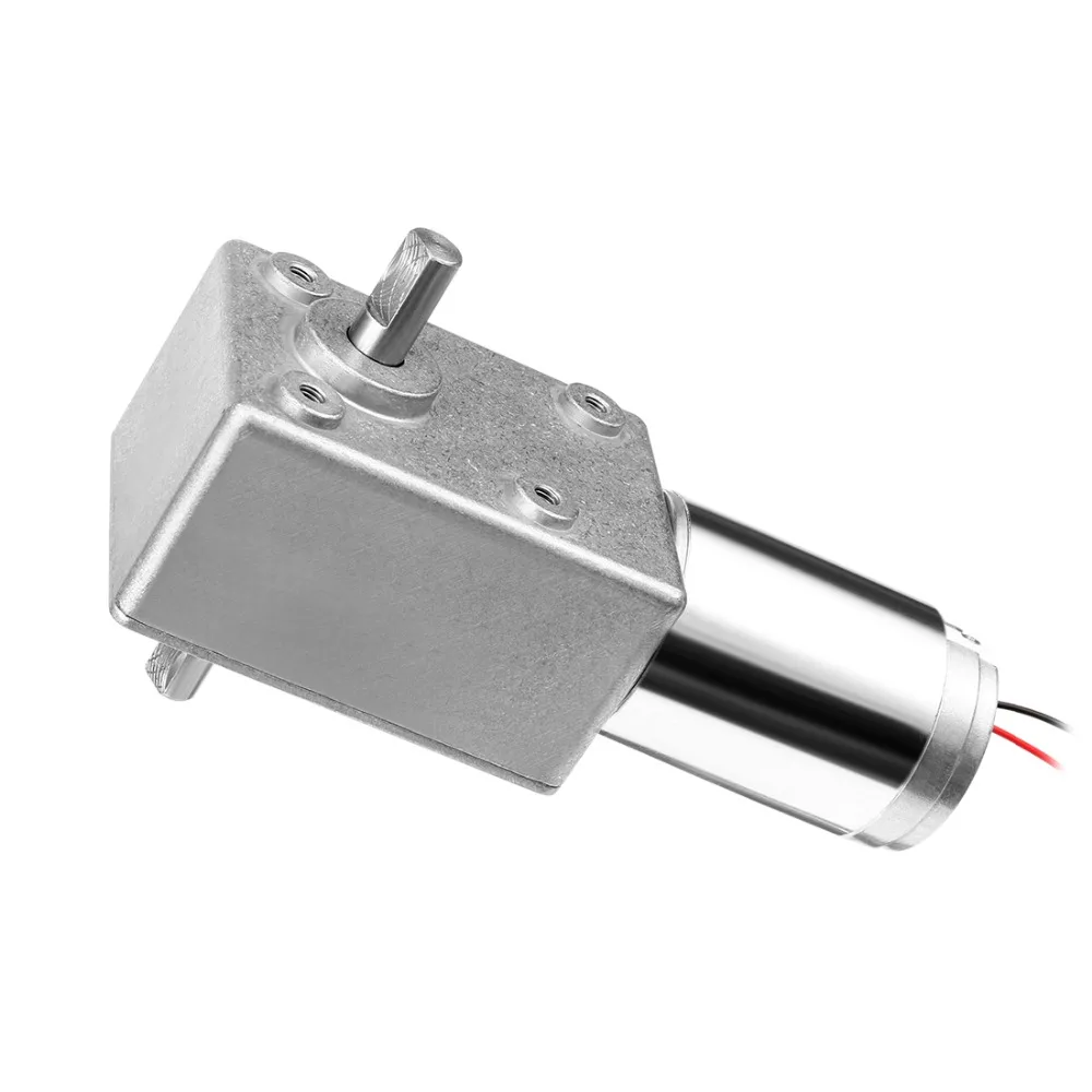 

UXCELL DC Motor 12V 31 RPM Dual Shafts High Torque Reversible Turbine Worm Gear Motor Reduction Paper Shredders Copying Machines