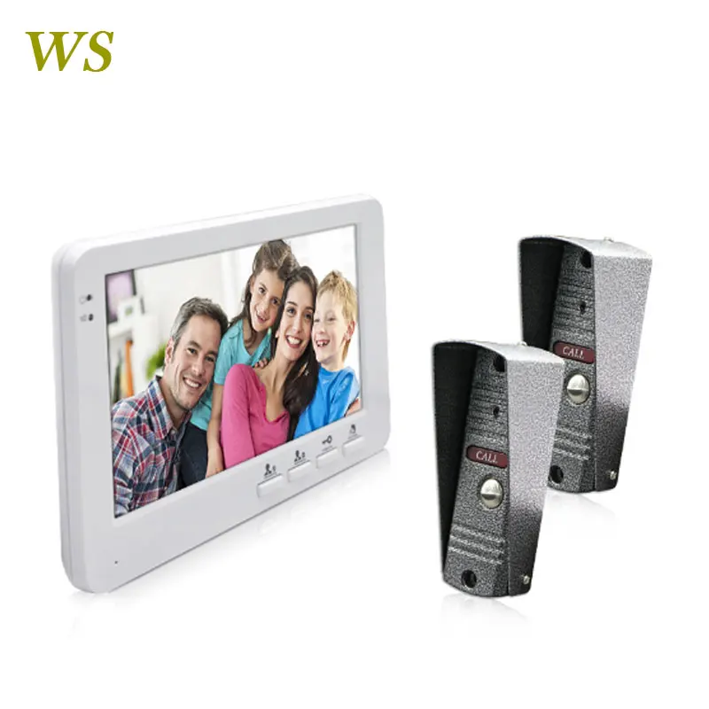 

Waterproof 4 Wires Video Intercom System 7 Inch LCD Display Villa Video Doorbell