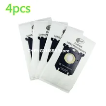 4pcs Vacuum cleaner bags dust bags s-bag for Replacement Philips FC8202 8204 8208 HR8345 FC8226 FC8312 FC8382 FC8396 FC8398