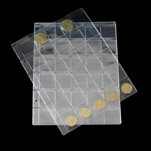 15pcs Album Pages 20/30/42 Pockets Money Bill Note Currency Coin Holder Collection PVC Material Page 15pcs Album Pages 20/30/42 Pockets Money Bill Note Currency Coin Holder Collection PVC Material Page