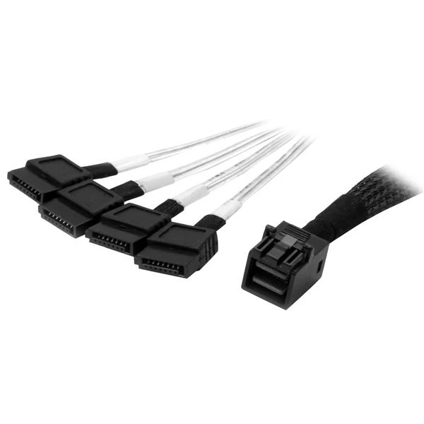 StarTech.com внутренний Mini-SAS/SATA кабель-SFF-8643 на 4x SATA-1 м SFF-8643 4 x SATA Male/Male черный