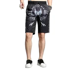 Летние новые модные мужские пляжные шорты с принтом модные повседневные короткие пляжные шорты в стиле хип-хоп Мужская одежда высокого качества