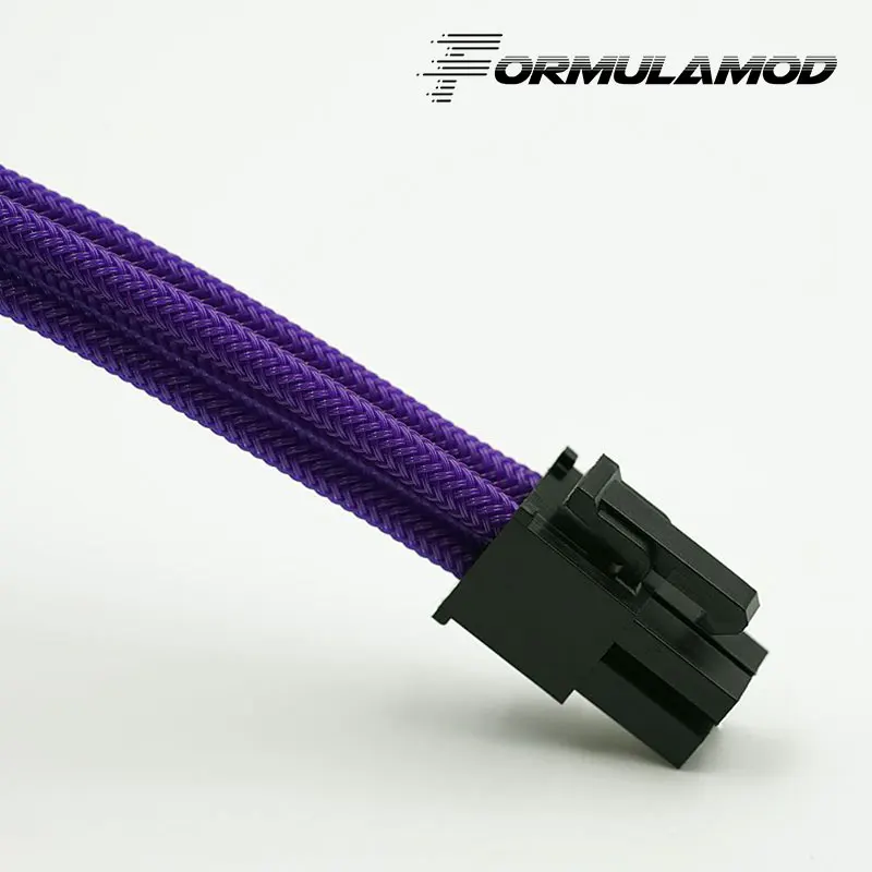 FormulaMod Fm-cpu 4P-A, cpu 4Pin удлинитель питания, материнская плата 18AWG 4Pin многоцветные соответствующие кабели расширения - Цвет лезвия: Purple