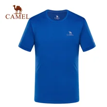 CAMEL мужская женская уличная футболка Летняя с коротким рукавом дышащая быстросохнущая Спортивная Беговая походная Повседневная рубашка топы с круглым вырезом