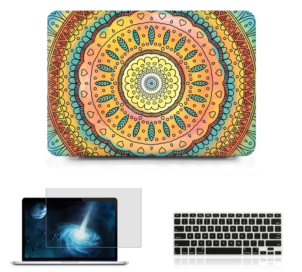 Чехол для Macbook Pro Touch Bar 13 15 A1706/A1707/A1708 Air 11 Retina 12 + чехол клавиатуры пленка