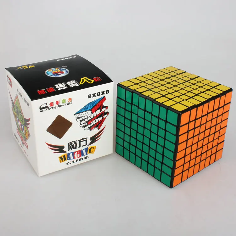 

Shengshou 8 layer Cubo Magico Black/White Speed Cube Twist Puzzle fidget neo Toy