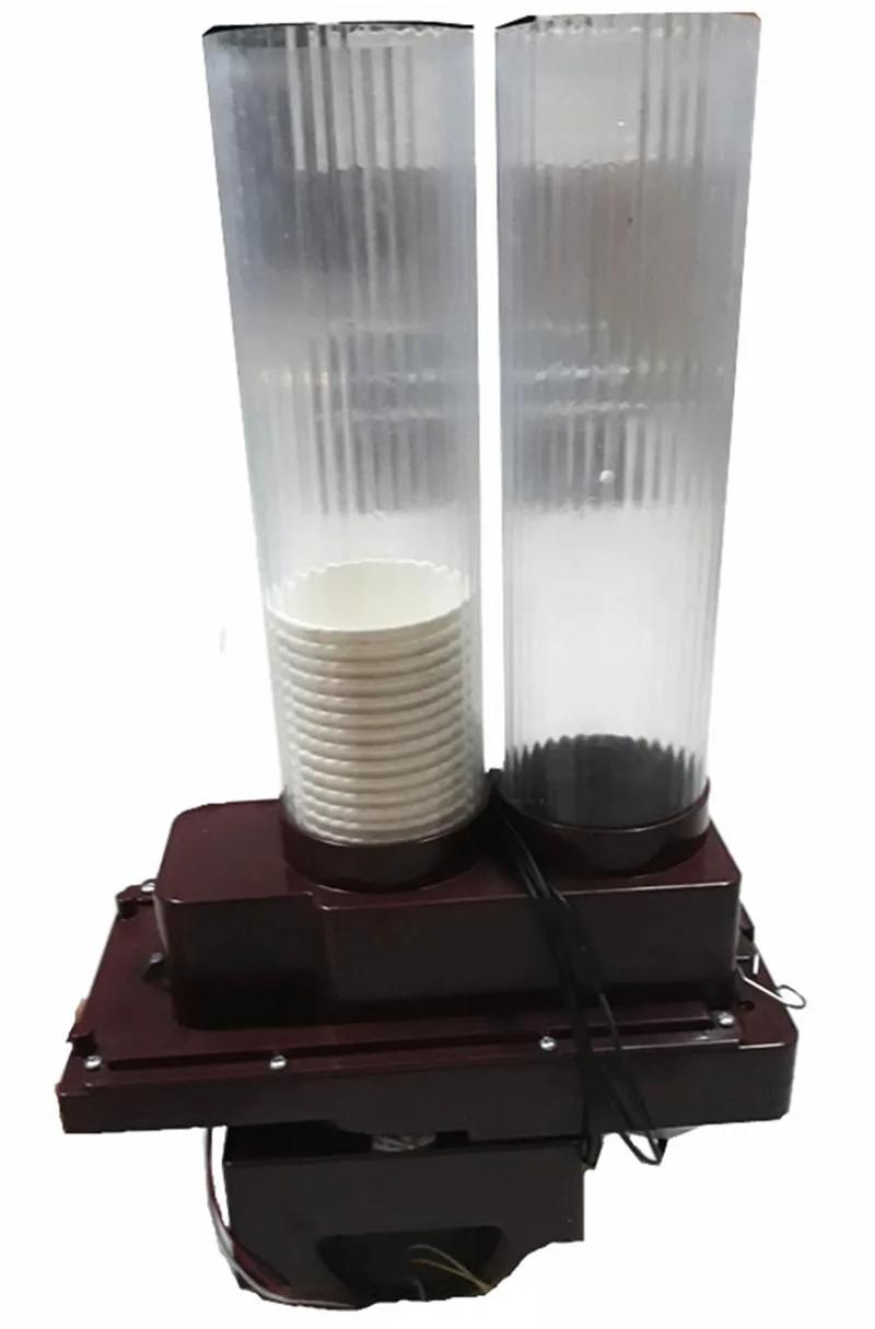 

Double tube 9oz 220V paper cup vending device for water coffee juice vending machine