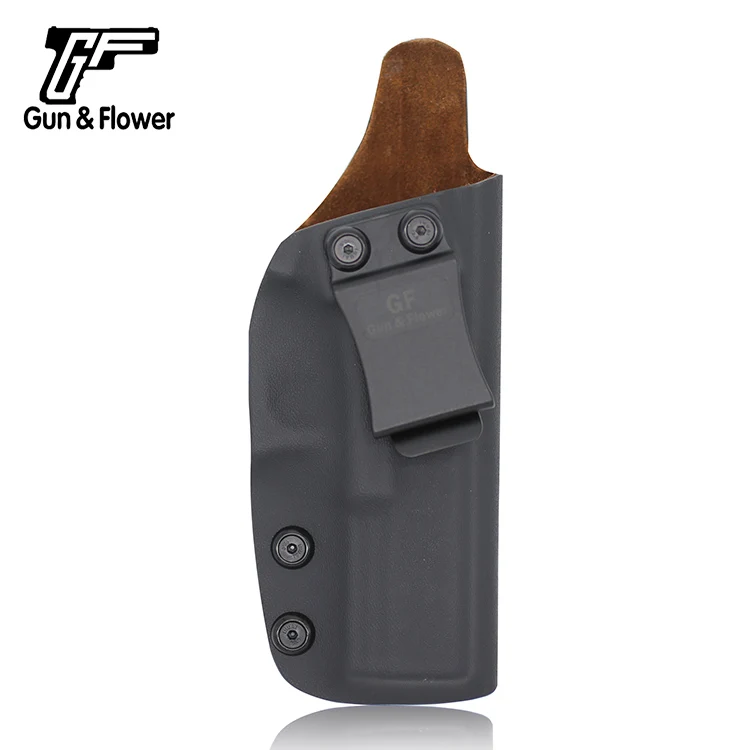 Gunflower скрытый Пистолет Чехол сумка для ружья Kydex кобура с кожаной внутри для Glock 17/22/31