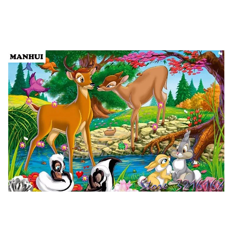

Volledige vierkante / ronde diamant 5D DIY Diamond Painting "Animal deer" Diamond geborduurd Diamond Mosaic Home Decor SA022
